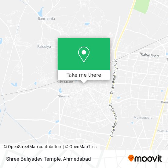 Shree Baliyadev Temple map