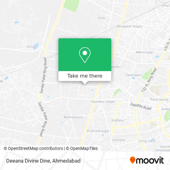 Deeana Divine Dine map