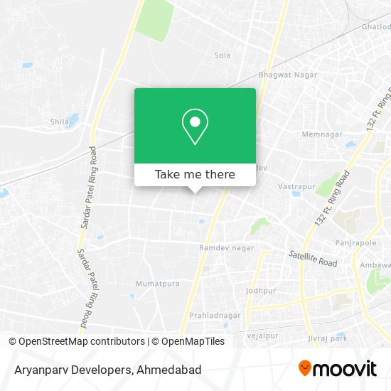 Aryanparv Developers map