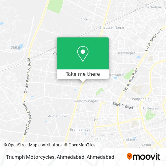 Triumph Motorcycles, Ahmedabad map
