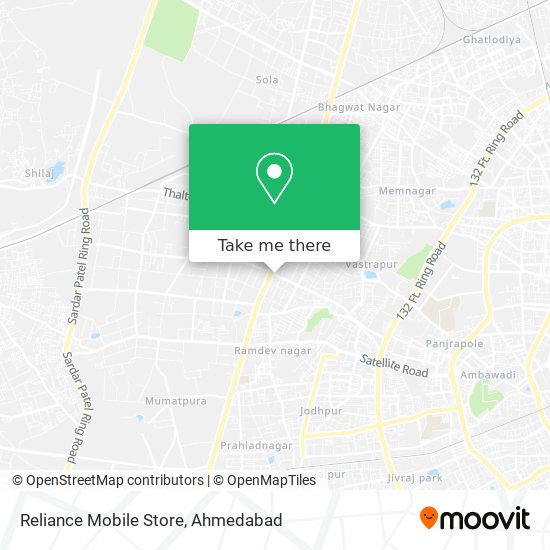 Reliance Mobile Store map