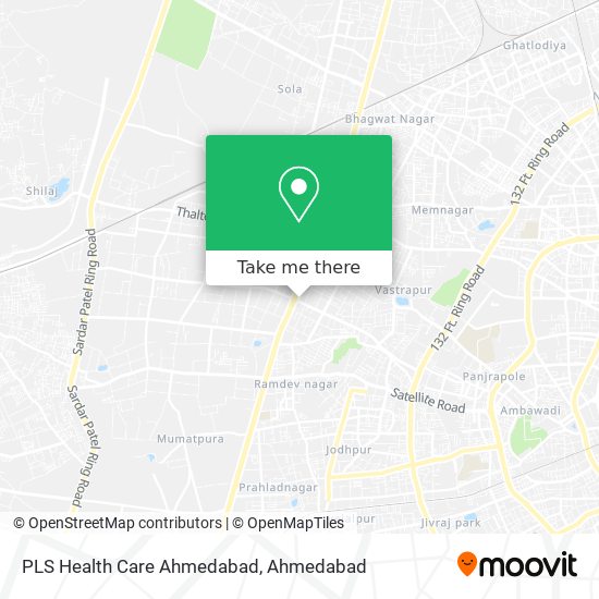 PLS Health Care Ahmedabad map