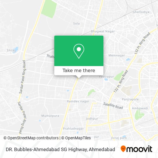 DR. Bubbles-Ahmedabad SG Highway map