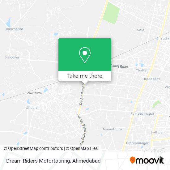 Dream Riders Motortouring map
