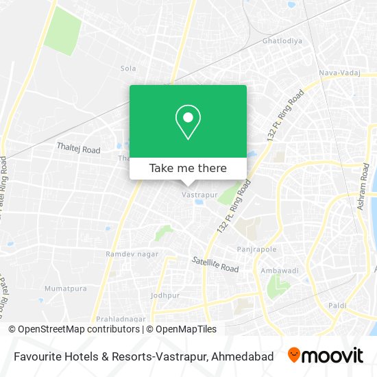 Favourite Hotels & Resorts-Vastrapur map