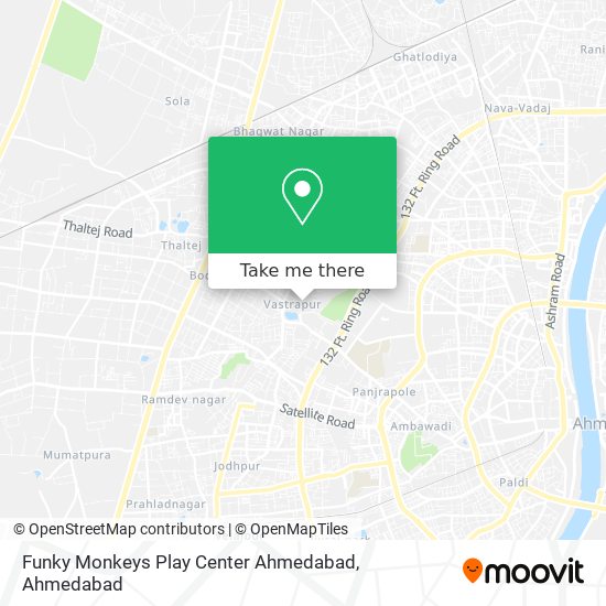 Funky Monkeys Play Center Ahmedabad map