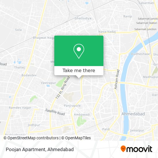 Poojan Apartment map