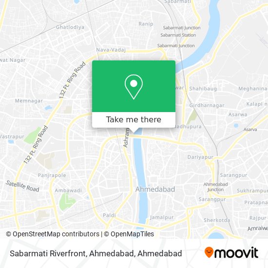 Sabarmati Riverfront, Ahmedabad map