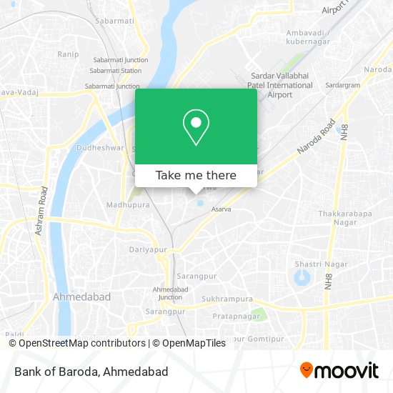 Bank of Baroda map