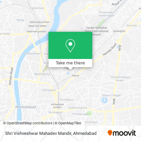 Shri Vishveshwar Mahadev Mandir map