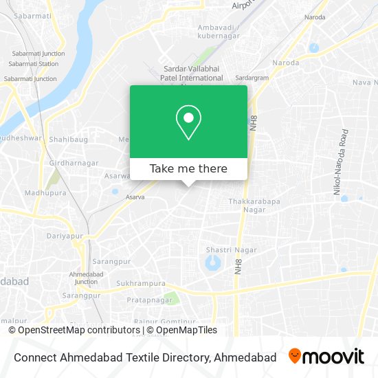 Connect Ahmedabad Textile Directory map