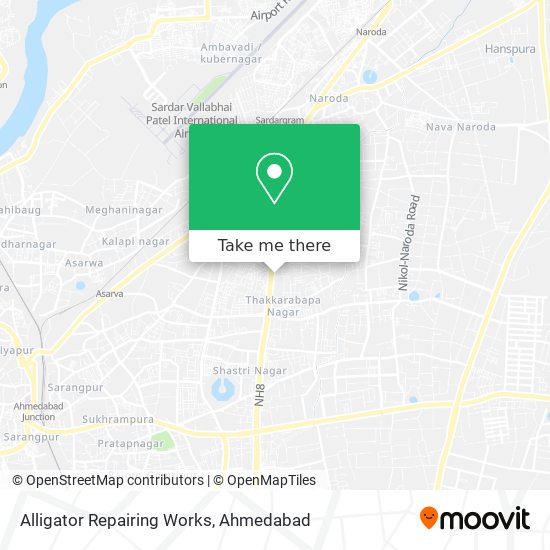 Alligator Repairing Works map