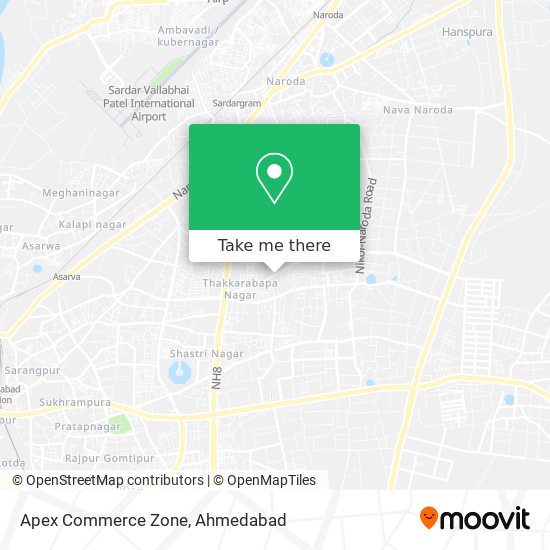 Apex Commerce Zone map
