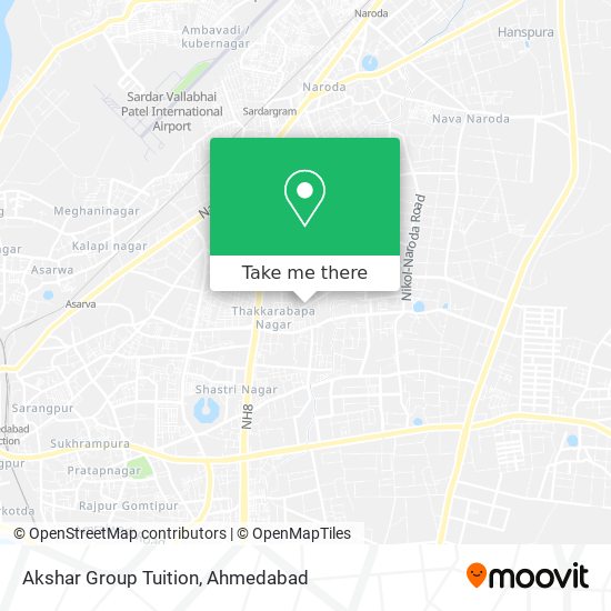 Akshar Group Tuition map