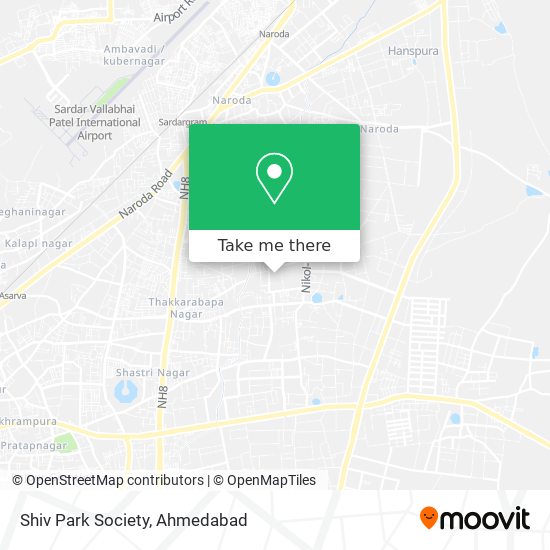 Shiv Park Society map