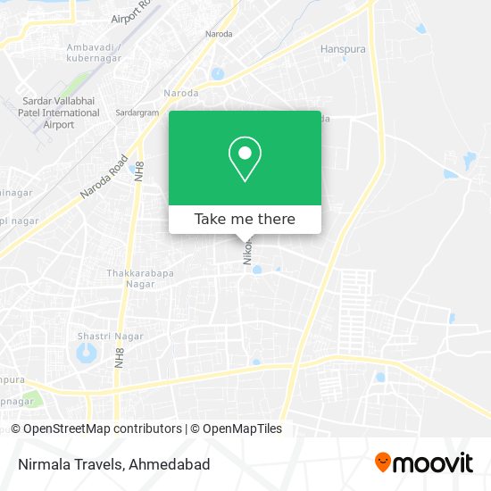 Nirmala Travels map