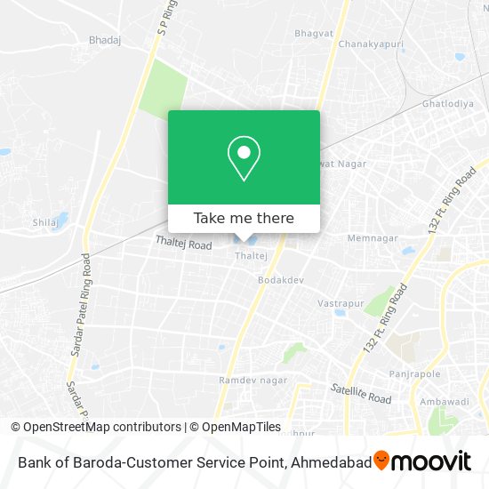 Bank of Baroda-Customer Service Point map