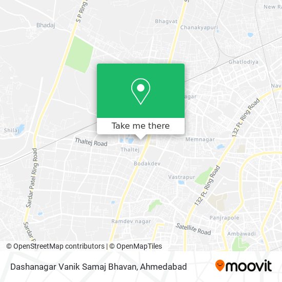 Dashanagar Vanik Samaj Bhavan map