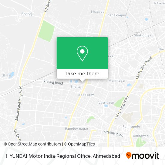 HYUNDAI Motor India-Regional Office map