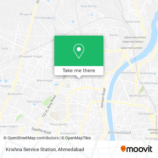 Krishna Service Station map