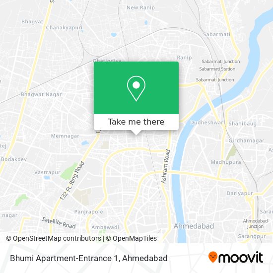 Bhumi Apartment-Entrance 1 map