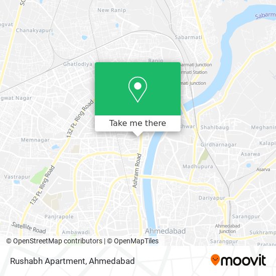 Rushabh Apartment map