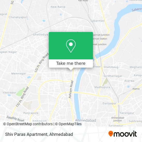 Shiv Paras Apartment map