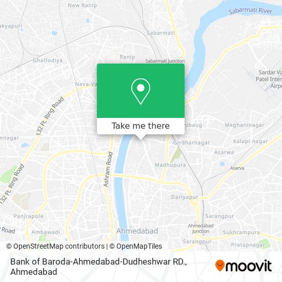 Bank of Baroda-Ahmedabad-Dudheshwar RD. map