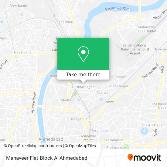 Mahaveer Flat-Block A map