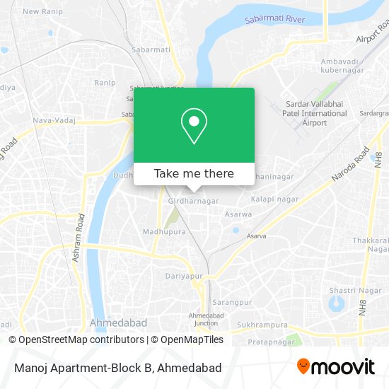 Manoj Apartment-Block B map