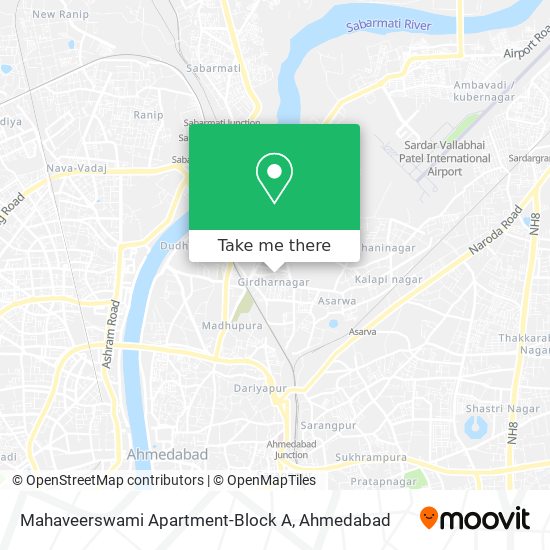 Mahaveerswami Apartment-Block A map