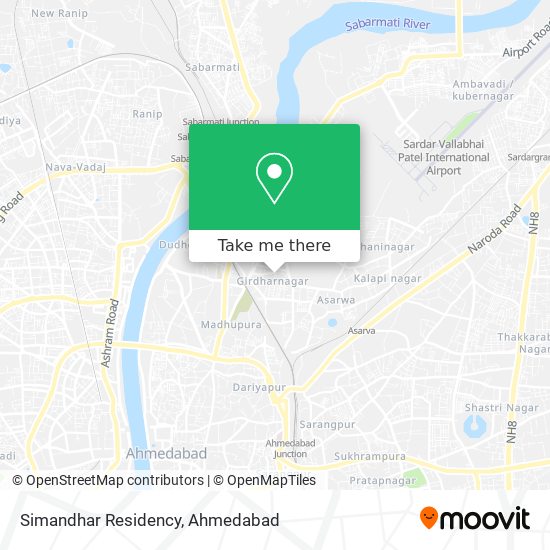 Simandhar Residency map