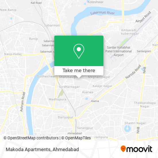 Makoda Apartments map