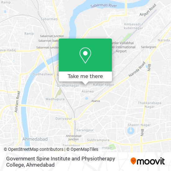 Government Spine Institute and Physiotherapy College map