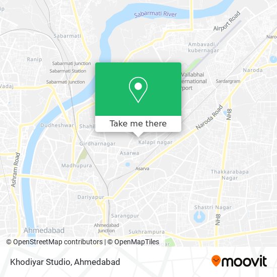 Khodiyar Studio map