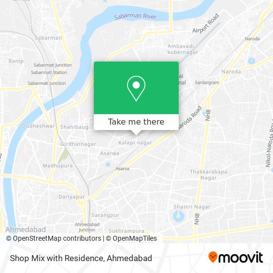 Shop Mix with Residence map