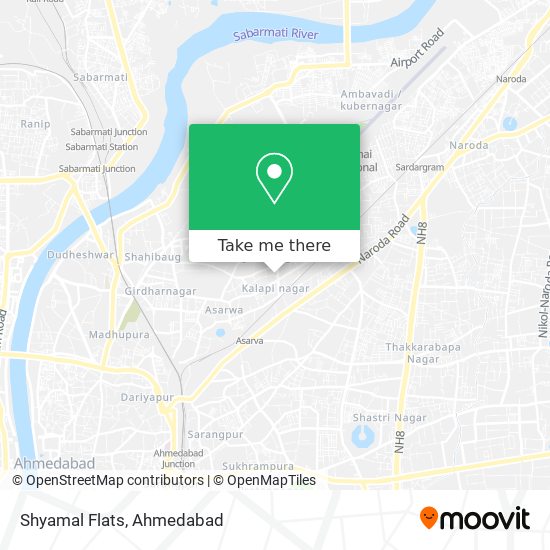 Shyamal Flats map