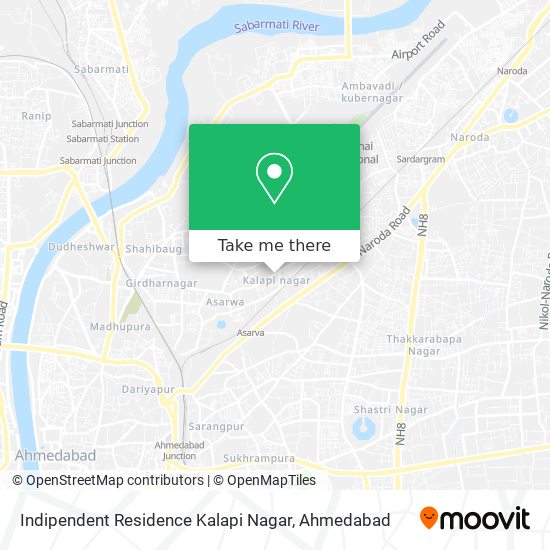 Indipendent Residence Kalapi Nagar map