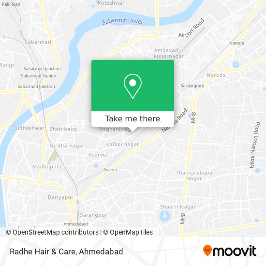 Radhe Hair & Care map