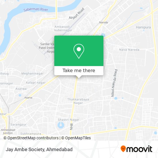 Jay Ambe Society map
