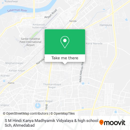 S M Hindi Kanya Madhyamik Vidyalaya & high school Sch map