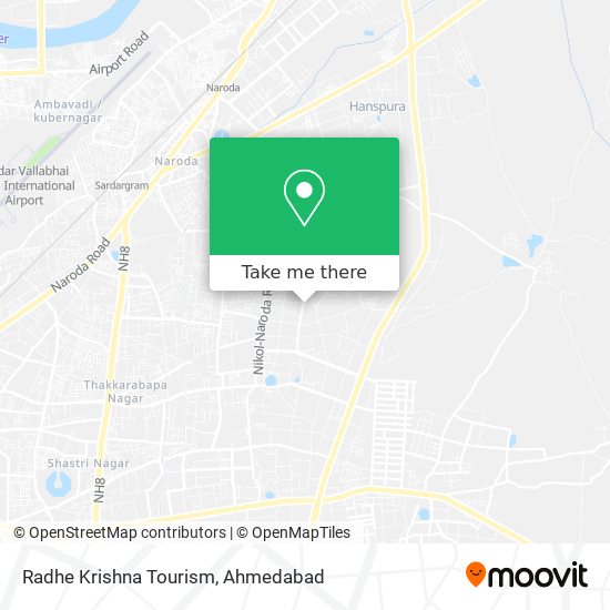 Radhe Krishna Tourism map