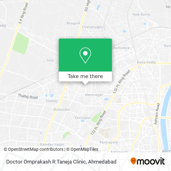 Doctor Omprakash R Taneja Clinic map