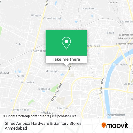 Shree Ambica Hardware & Sanitary Stores map