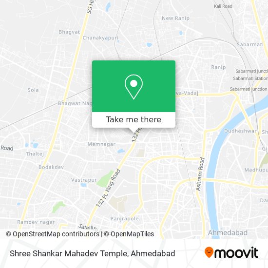 Shree Shankar Mahadev Temple map