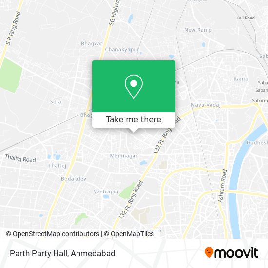 Parth Party Hall map