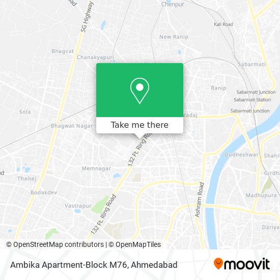 Ambika Apartment-Block M76 map