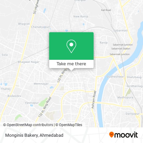 Monginis Bakery map
