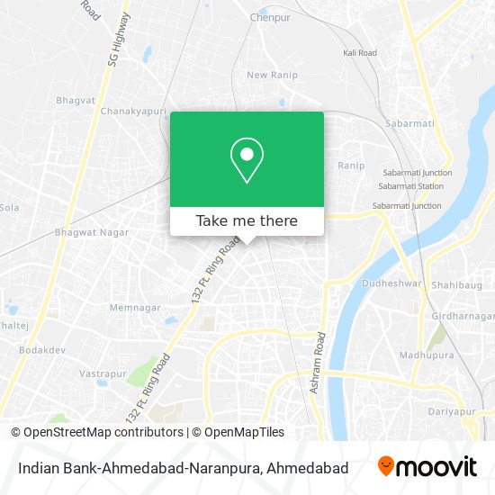 Indian Bank-Ahmedabad-Naranpura map