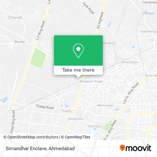 Simandhar Enclave map